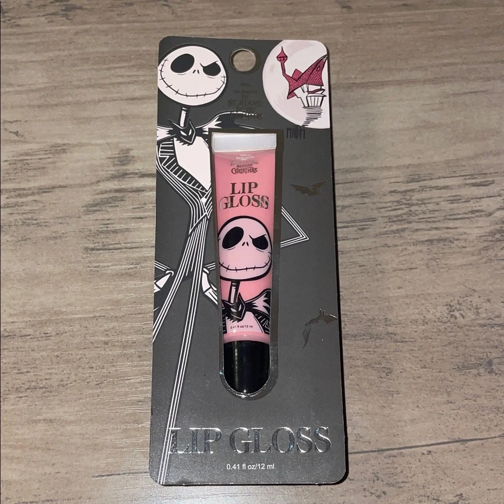 Disney Nightmare Before Christmas Jack Skellington Pink Lip Gloss – NWT